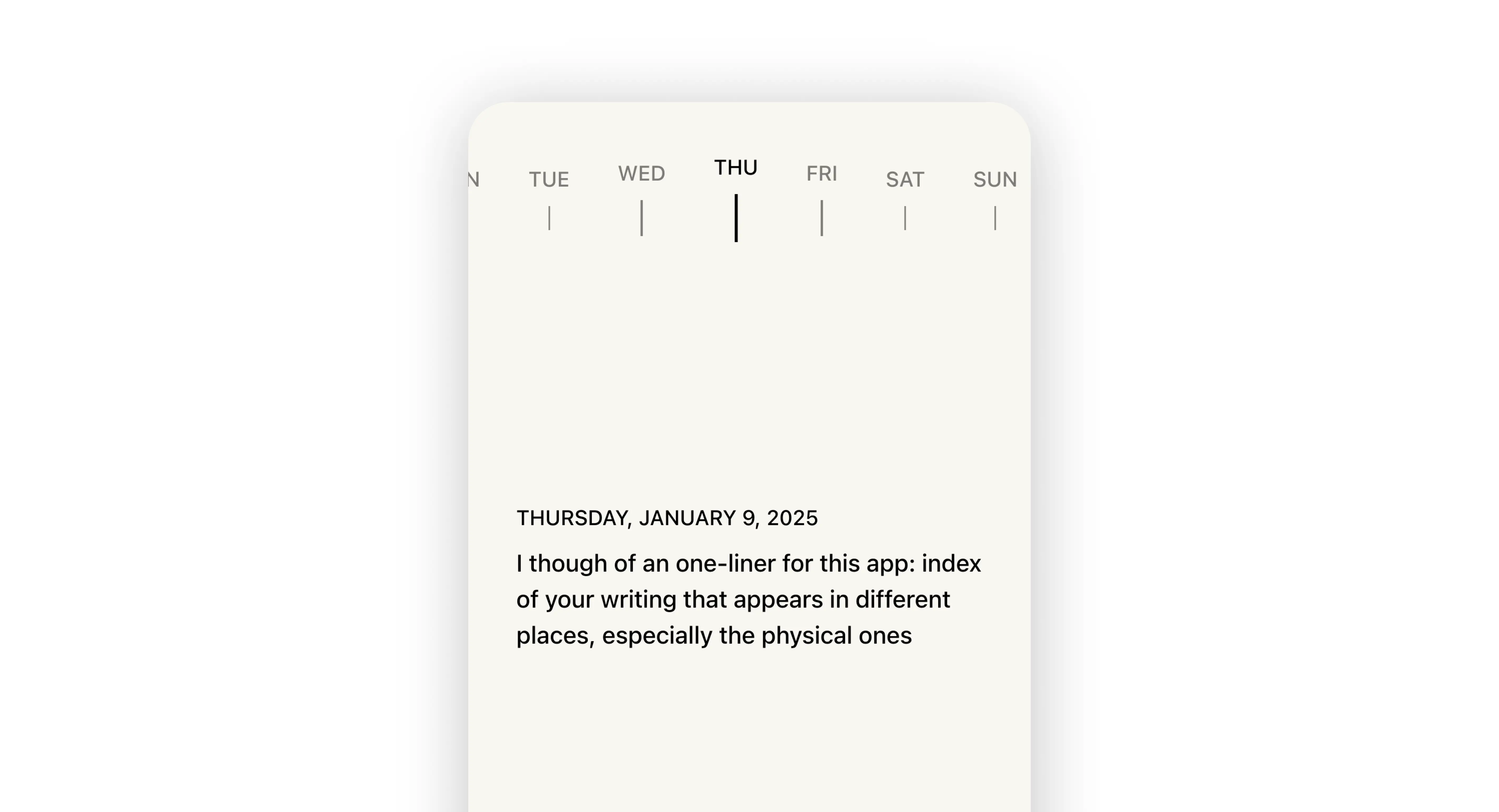 Journaling app